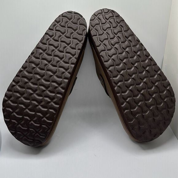 CUSHIONAIRE Women's Cork Footbed Platform Clog 8 WIDE BROWN - Picture 5 of 7